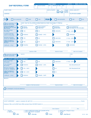 Dap Referral Form Pa 731