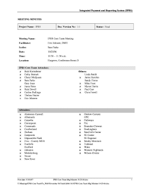 Project Name IPRS Ncdhhs Form