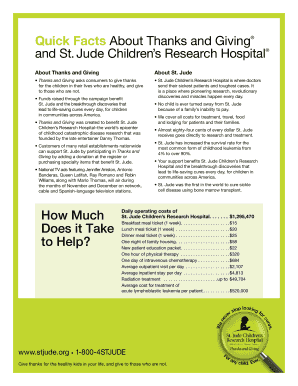 St Jude Hospital Facts  Form