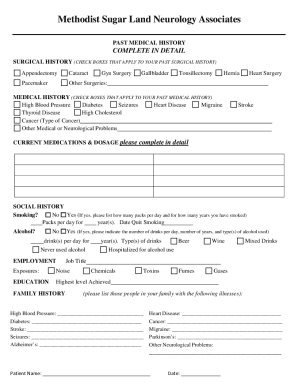 Houston Methodist Form