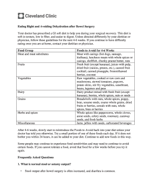 Gi Soft Diet  Form