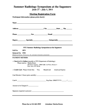 Sagamore Registration Form DOC Med Nyu