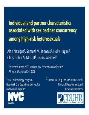Individual and Partner Characteristics Associated with NYC Gov Nyc  Form