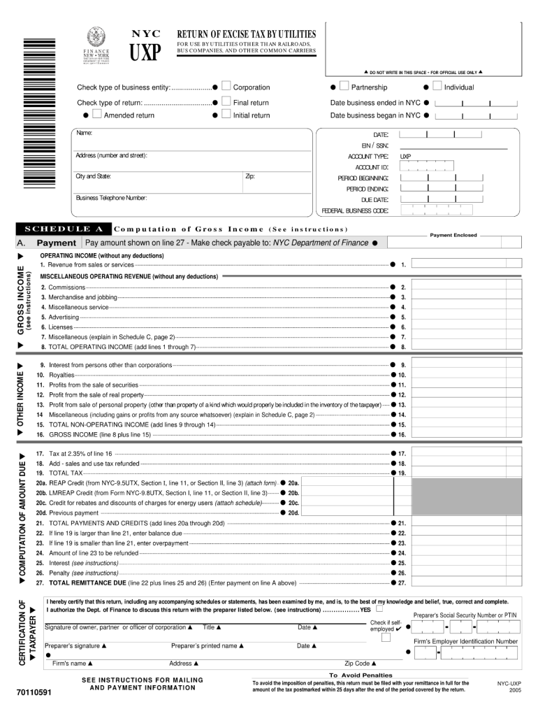 Nyc Uxp Form