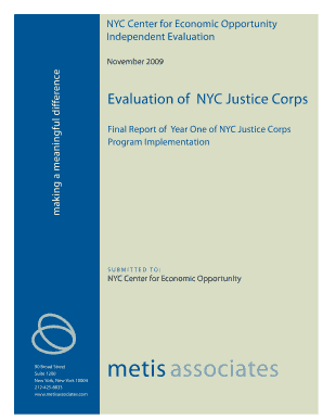 Cjc Report Cover 2 NYC Gov Nyc  Form