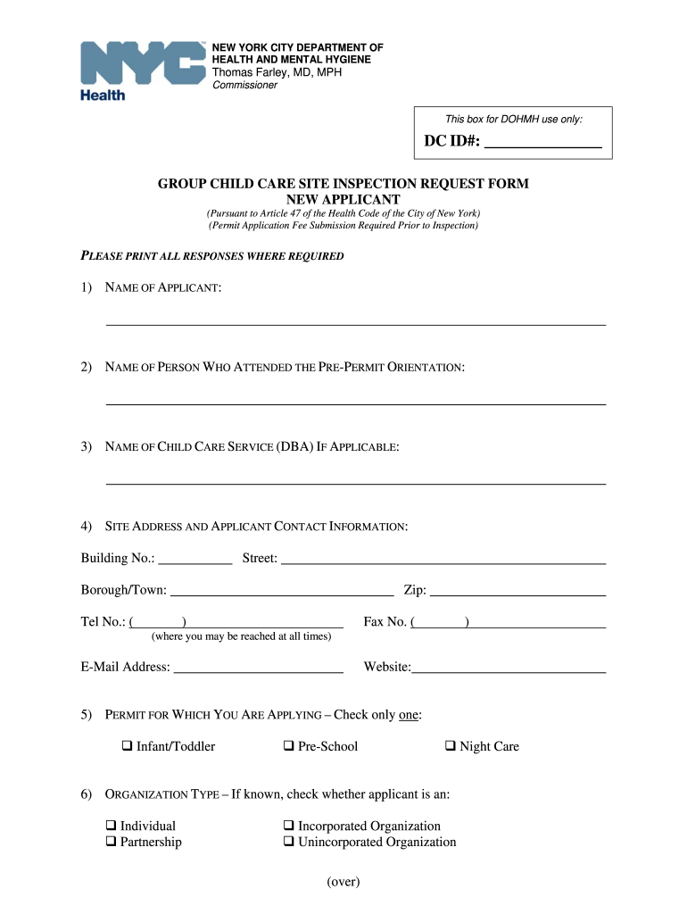  Day Care Addendum Form California 2010-2024