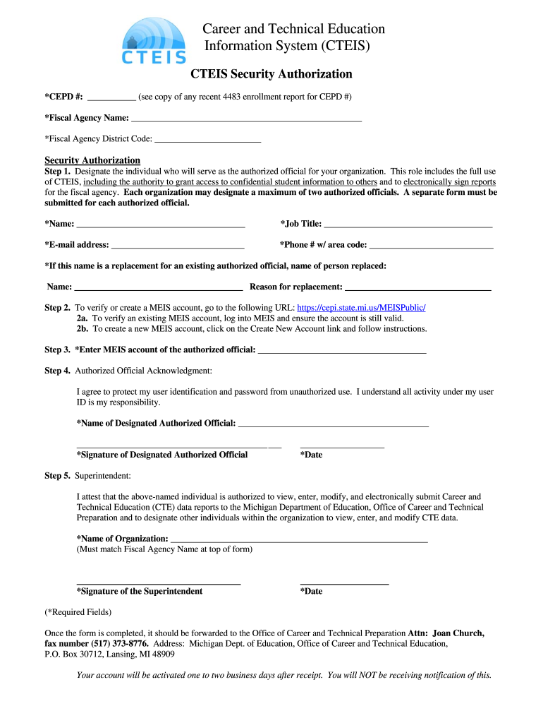 Cteis  Form