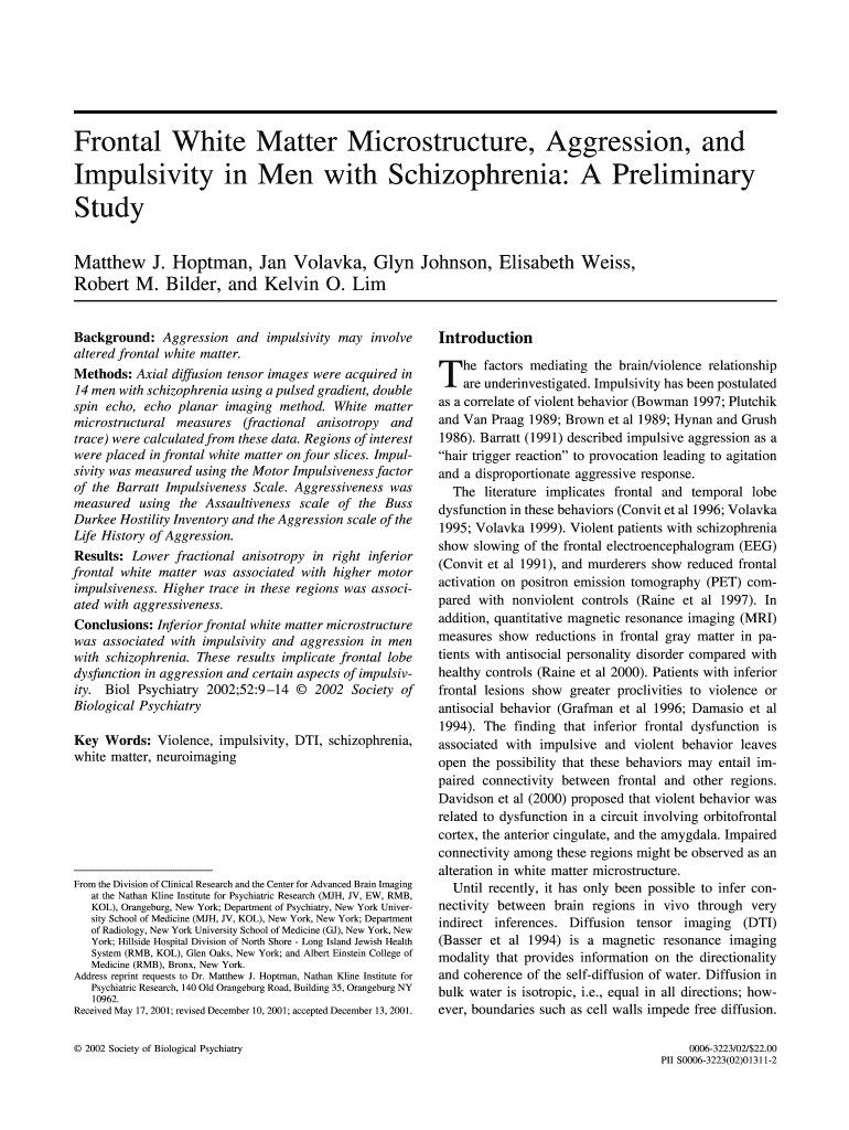 DTI Paper NYU Langone Medical Center New York University Med Nyu  Form