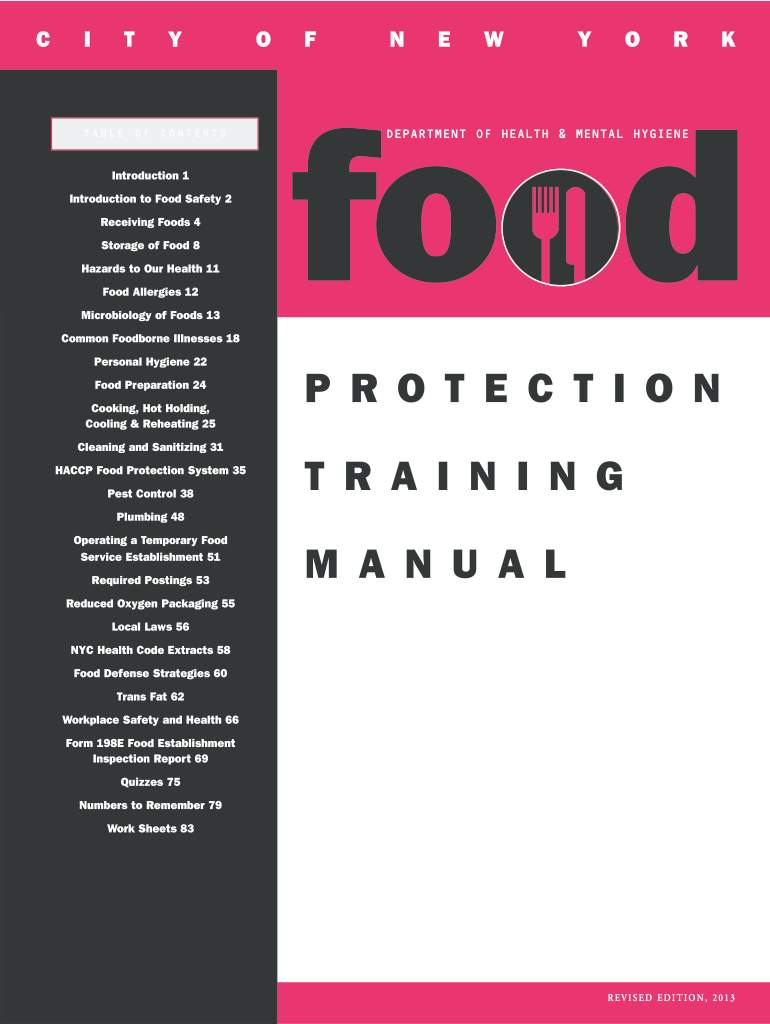  Nyc Food Protection Final Exam Answers PDF 2013-2024
