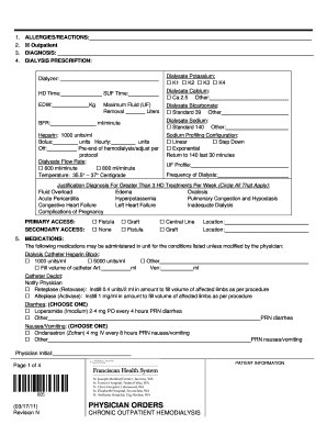 Dialysis Form