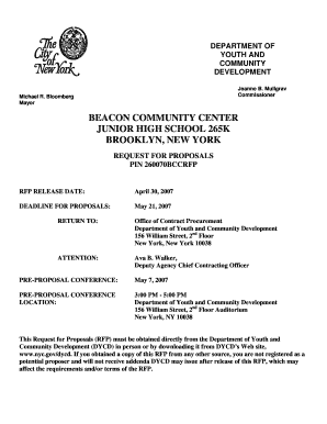 BEACON COMMUNITY CENTER JUNIOR HIGH NYC Gov Nyc  Form
