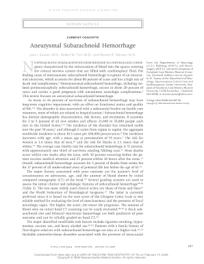 Aneurysmal Subarachnoid Hemorrhage Nejm PDF Form