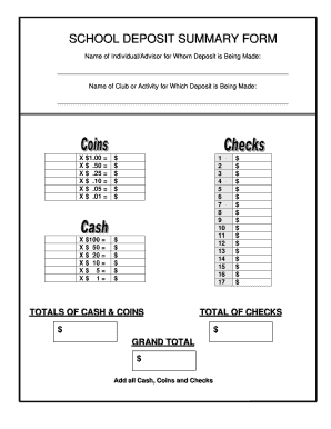 Deposit Central School  Form