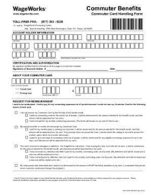 Wageworks Special Handling Form