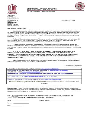 Nycha Household Composition Letter  Form