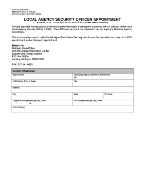 Cjis 007  Form