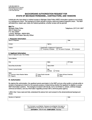 Cjis 008  Form