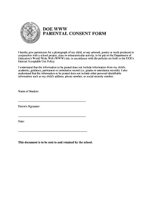 Parent Consent  Form