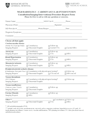 Umass Radiology Requisition Form