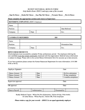 BUDDY REFERRAL BONUS FORM Hopkinsmedicine