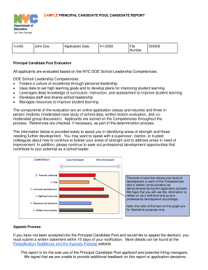 Principal Candidate Pool  Form