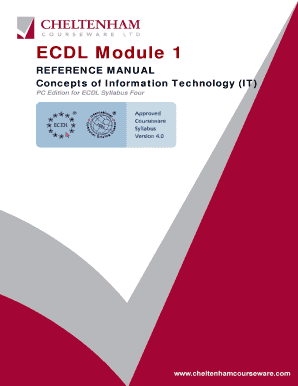 Icdl Modules 1 7 PDF  Form
