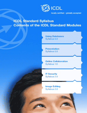 Icdl Modules 1 7 PDF  Form