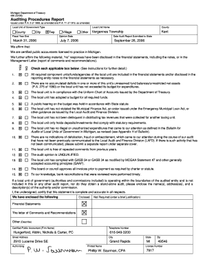 Vergennes Township Michigan  Form