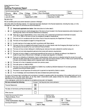 City of Southgate, Michigan Michigan  Form