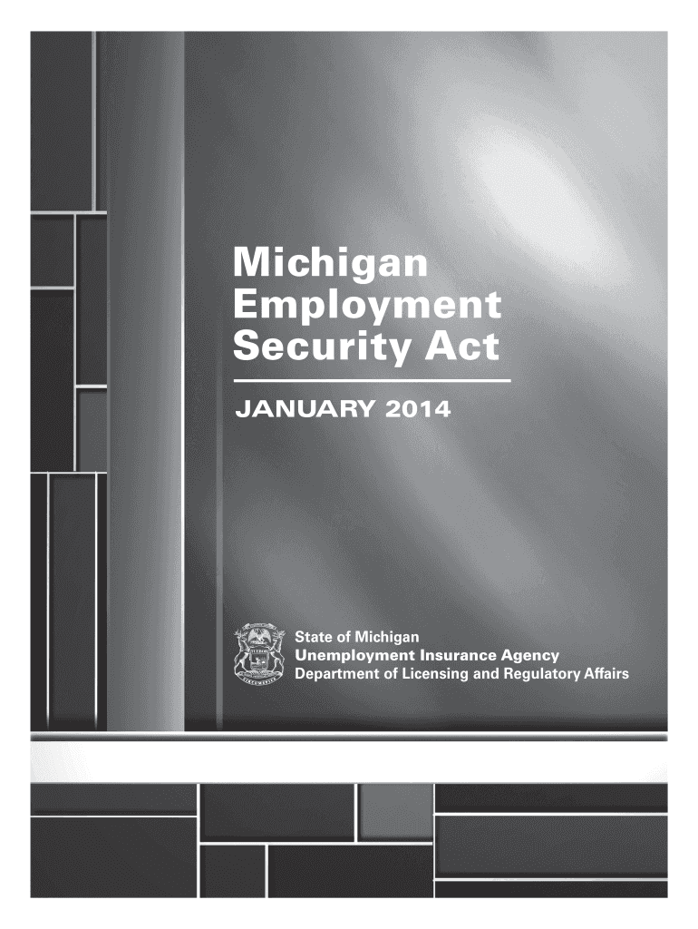 Michigan Employment Security Act State of Michigan  Form