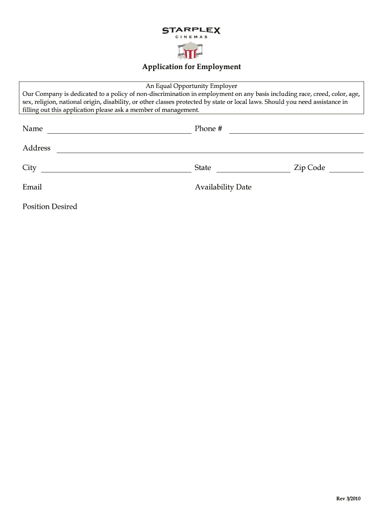 Get and Sign Forney Starplex 2010-2022 Form