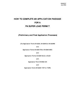 Pa Route Survey Form M 936ars