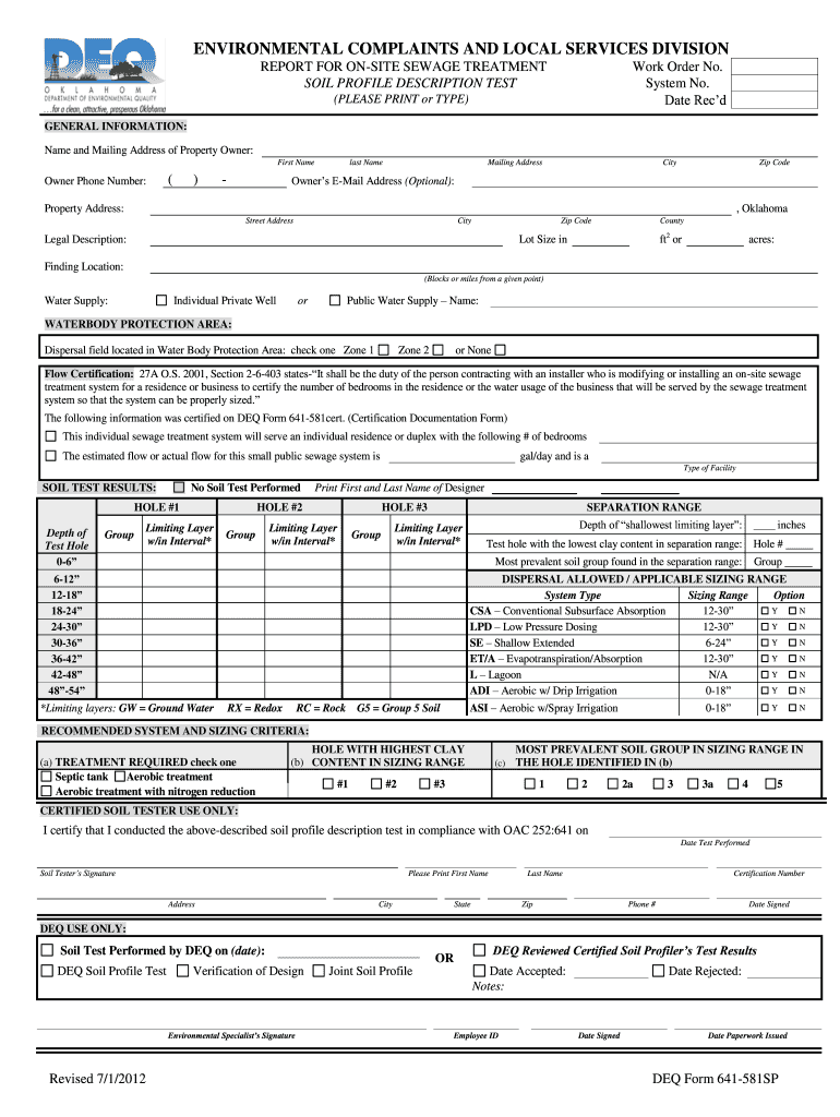  Deq Form 641 581sp 2012