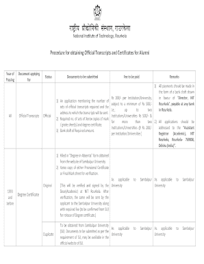 Sambalpur University Marksheet Download  Form