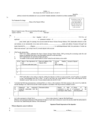 Senier Citizen Form