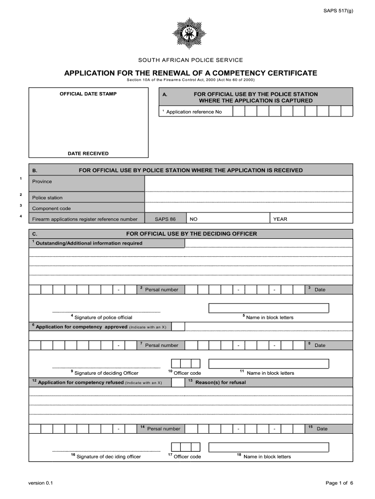 Blank Saps Affidavit  Form