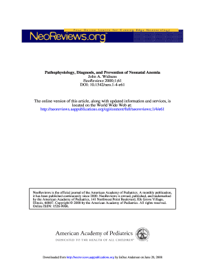 Neoreviewsorg Pathophysiologydiagnosis and Prevention of Form