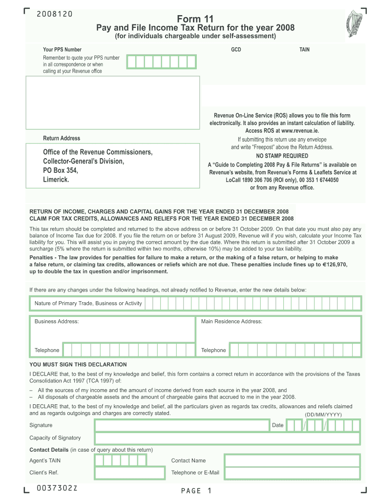 Get and Sign Form 11 2008-2022
