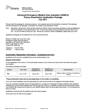 Aemca Study Guide  Form