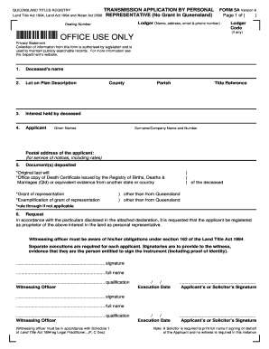 Form 5a National Land Code