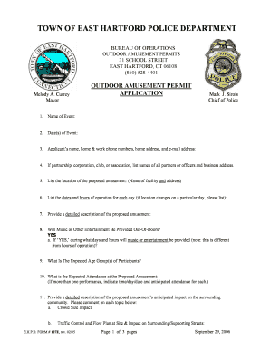 Hartford Police Ct Tow Form PDF