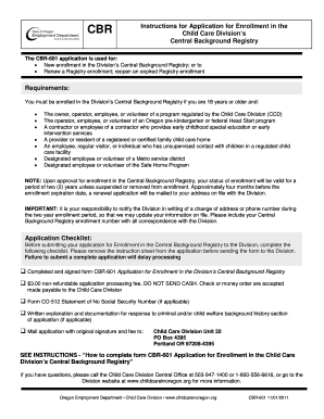 Oregon Cbr  Form