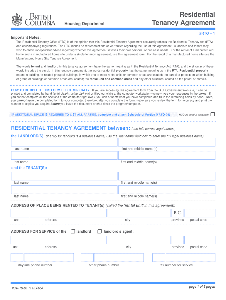  Rto Forms 2005-2024