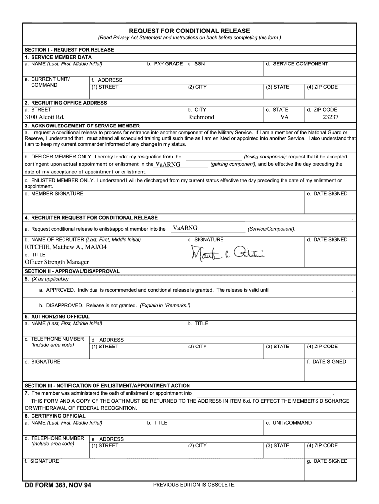 Ngb Form 22