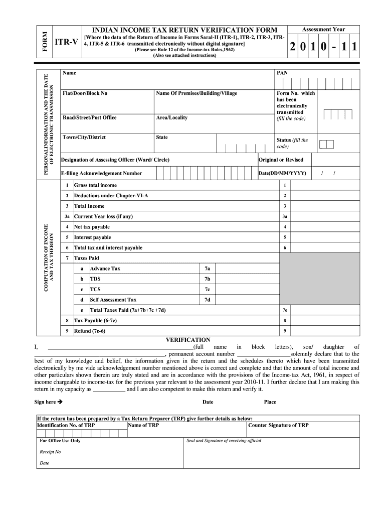 Itr V Acknowledgement Ay 21 PDF  Form