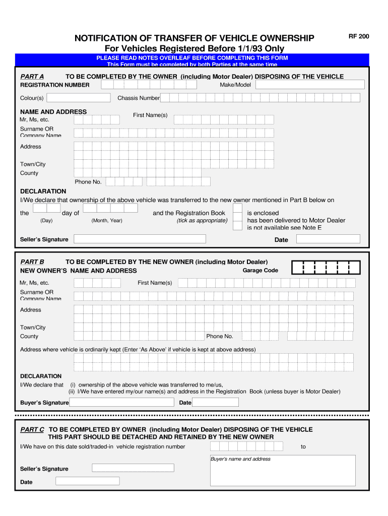 Rf200 Form