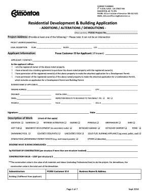 Edmonton Gazebo Permit  Form