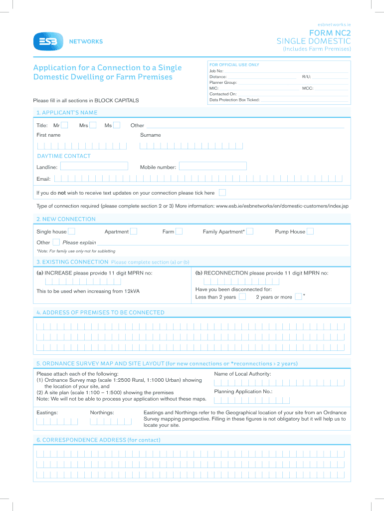  Esb Nc 2 Form to Print 2013