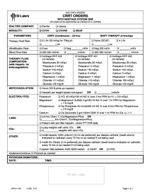 Nxstage Crrt Powerpoint  Form