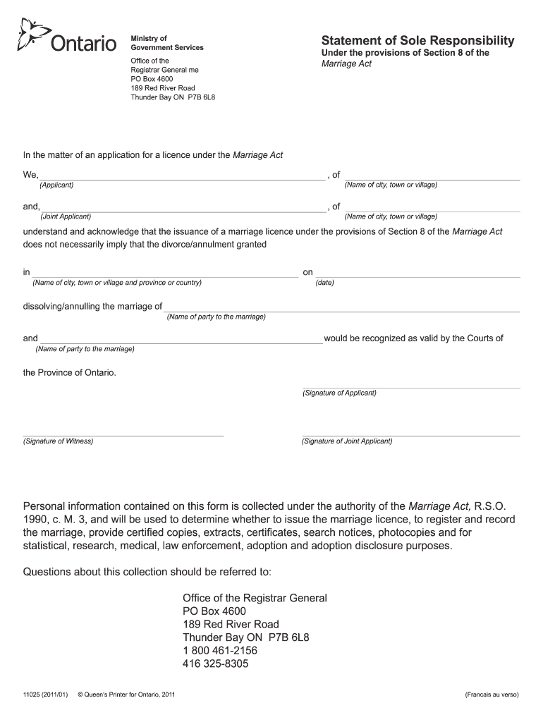 How to Fill Out Statement of Sole Responsibility Form